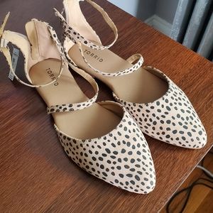 TORRID Cheetah Print Flats 8.5Wide